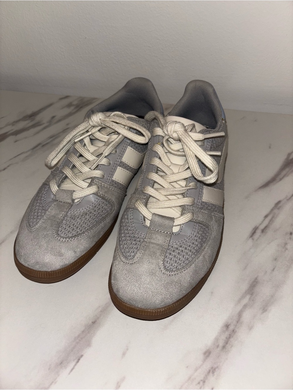Casual Lace-Up Sneakers in Light blue H&M 9